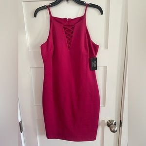 New, never worn with tags ~ pink Guess cocktail dress ~ size 8.